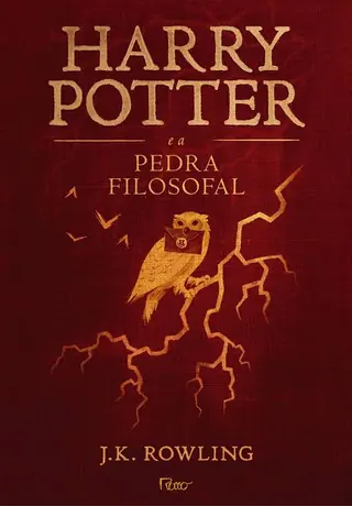 Capa do livro Harry Potter e a Pedra Filosofal, de J. K. Rowling